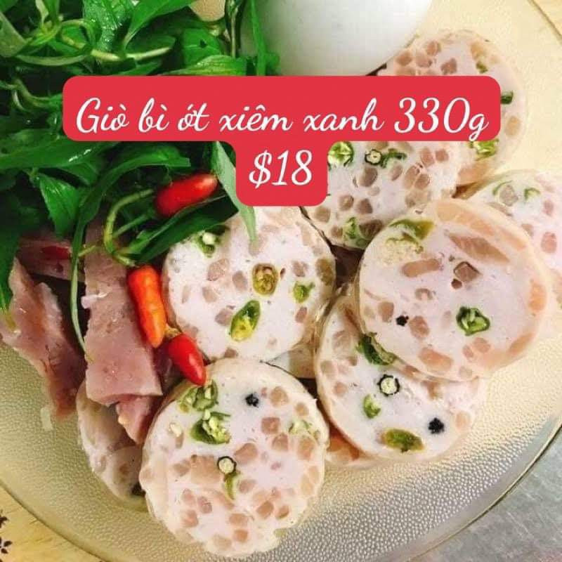 Giò bì ớt xiêm xanh 18$