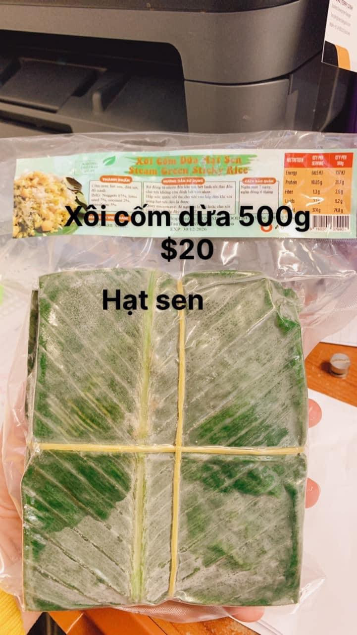 Xôi cốm dừa hạt sen 20$