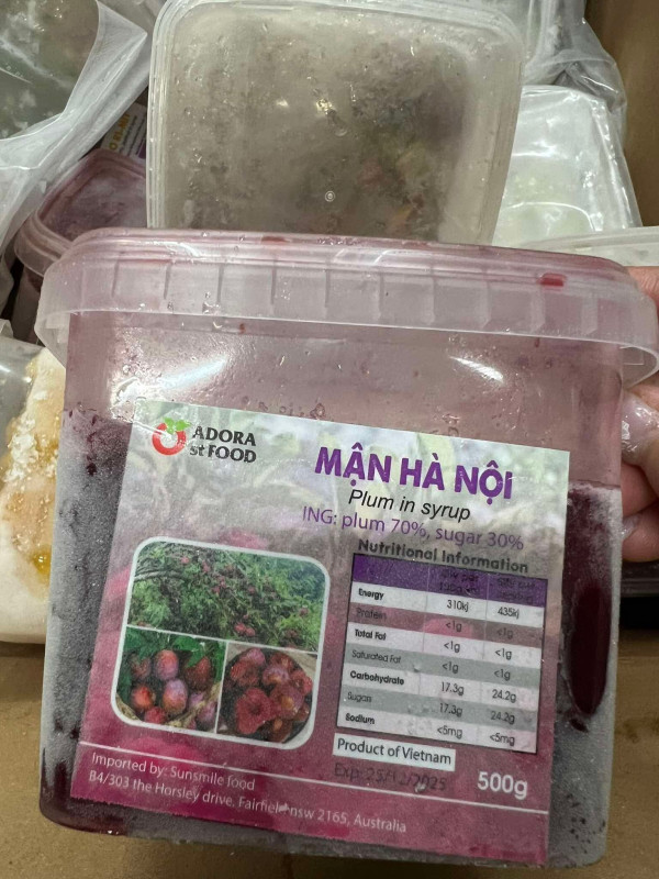 Mận hà nội đong đá 500g 4$