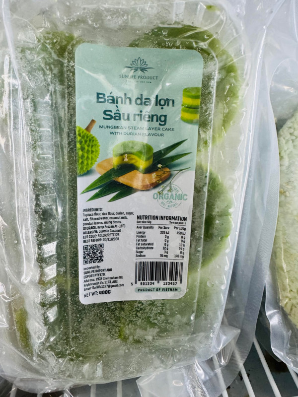 Bánh da lợn sầu riêng