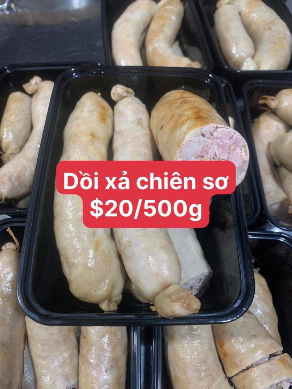 Dồi sả chiên sơ 20$