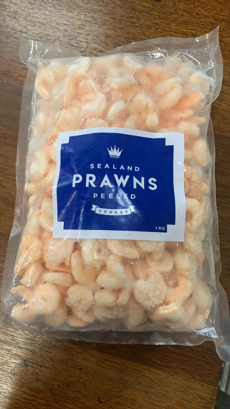 tôm luộc lột vỏ