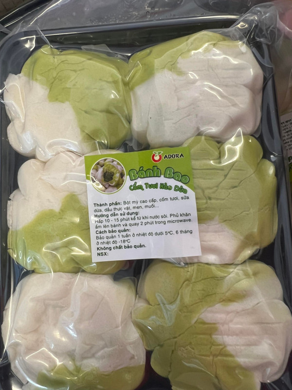 Bánh bao cốm tươi