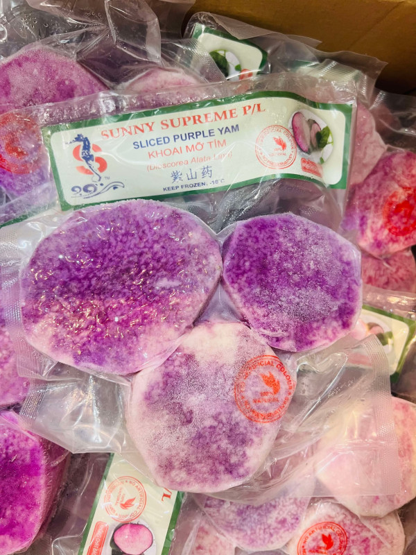 Khoai mỡ tím nguyên miếng 4.5$