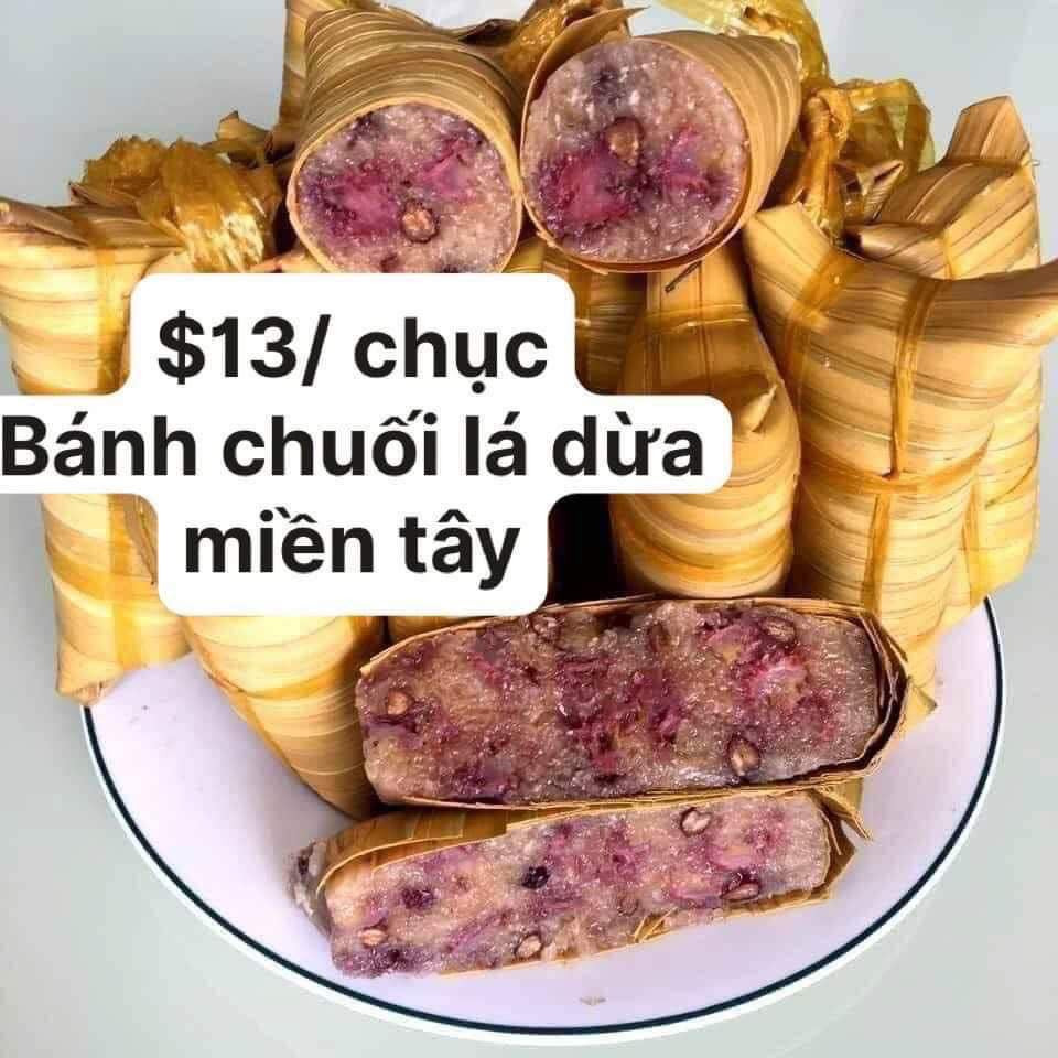 Bánh chuối lá dừa 13$