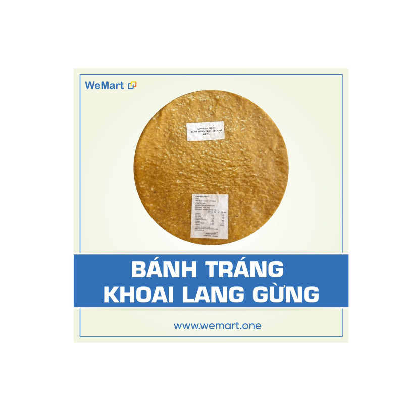 Bánh tráng khoai lang gừng