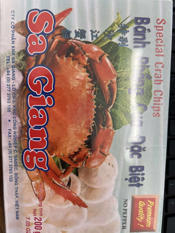 Bánh phồng tôm sa giang 6.5$