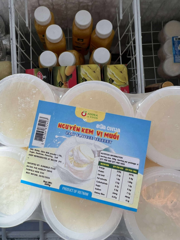 sữa chua nguyên kem vị muối