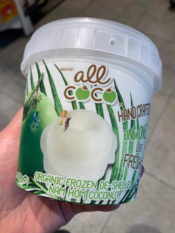 Dừa cấp đông Thái Lan thùng