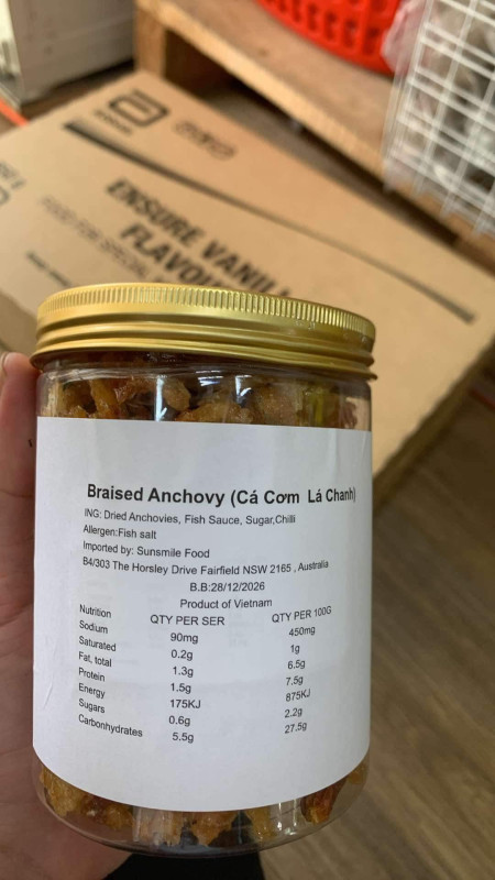 Cá cơm lá chanh 16$