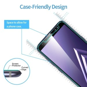 Samsung A8 Tempered Glass Gold Pack