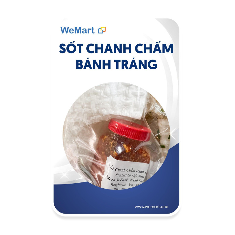 sốt chanh chấm bánh tráng